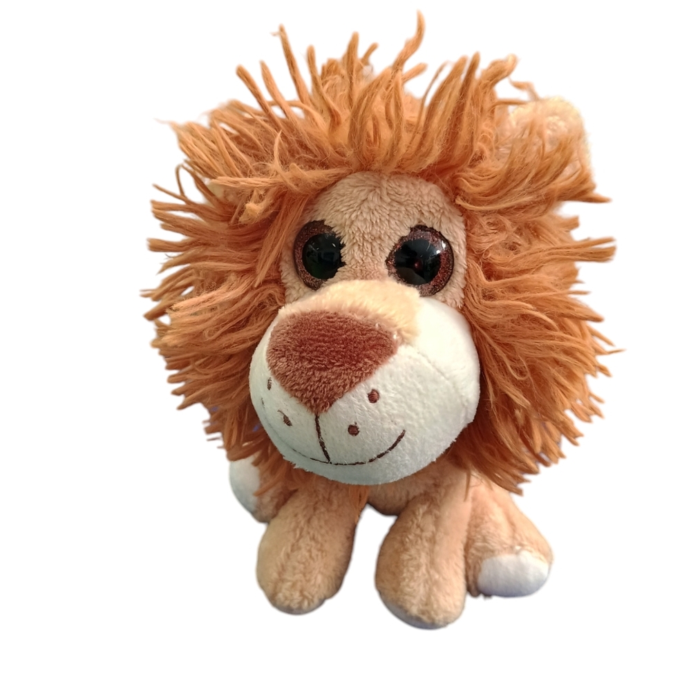 Hug and Fun Plush Lion 8" brown and tan Smiling